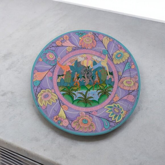 Hand-Painted Terra Cotta Wall Plate By Rosa Concepción Rios 12in